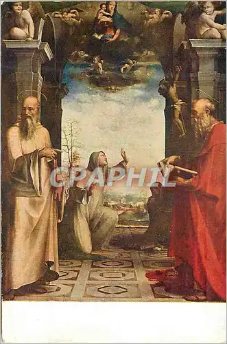 Cartes postales Siena Accademia di Belle Arti le Stimmate di S Caterina (Domenico Beccafumi