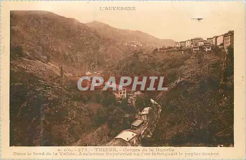 Cartes postales L auvergne 272 thiers gorges de la durolle