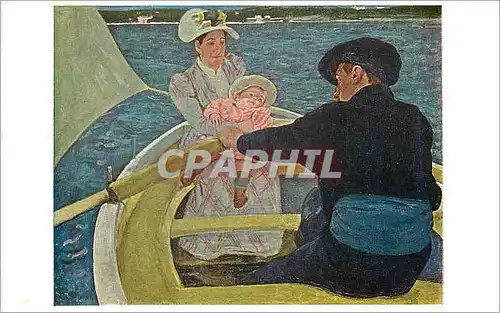 Moderne Karte 1758 the boating party by mary cassatt(1877 1926) chester date collection