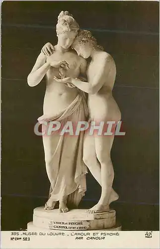 Moderne Karte 395 musee du louvre l amour et psyche par canova