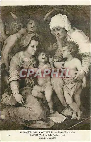 Cartes postales Musee du louvre ecole florentine sarto(andrea del)(1486 1531) sainte famille