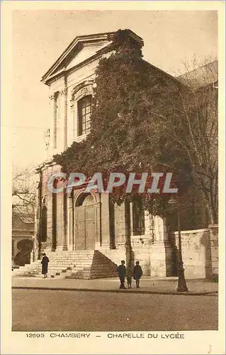 Cartes postales 12695 chambery chapelle du lycee