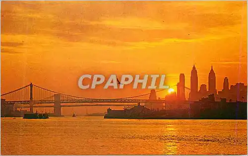 Cartes postales moderne Sunset over new york city