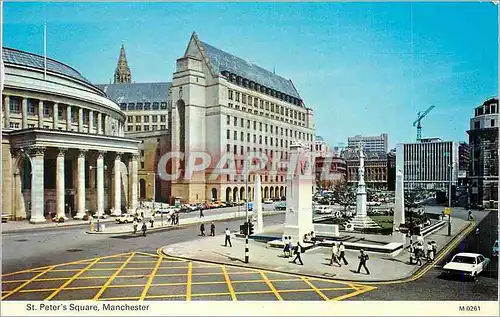 Moderne Karte St peter s square manchester