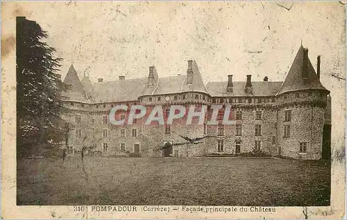 Ansichtskarte AK 310 pompadour (correze) facade principale du chateau