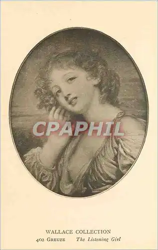 Cartes postales Wallace collection 402 greuze the listening girl