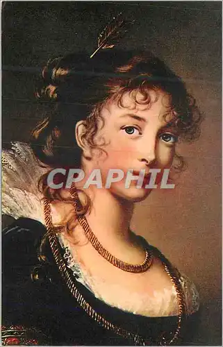 Cartes postales N 3 madame vigee lebrun portrait de la princesse elizabeth louise radziwill musee de varsovie