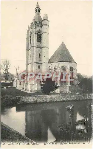 Ansichtskarte AK 46 nogent le rotrou l abside de l eglise st hilaire