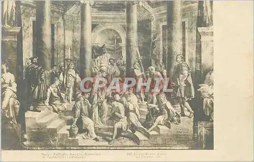 Cartes postales Roma Raffaello Sanaio Battesimo Vaticano