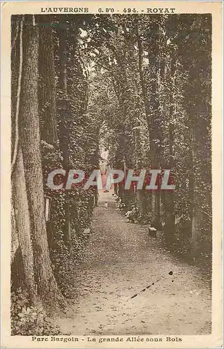 Cartes postales L auvergne 494 royat parc bargoin la grande allee sous bois