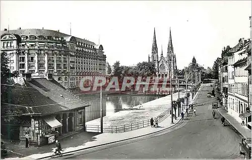 Moderne Karte Strasbourg (bas rhin) 1456 quai des pecheurs st paul et Esca