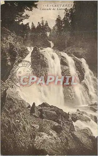 Cartes postales 118 cauterets cascade de lutou
