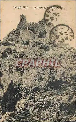Cartes postales Vaucluse le chateau de fetrarque