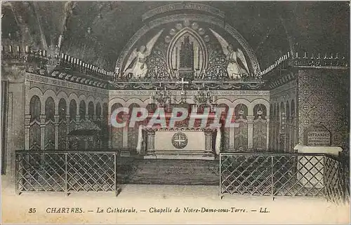 Ansichtskarte AK 95 chartres la cathedrale chapelle de notre dame sous terre