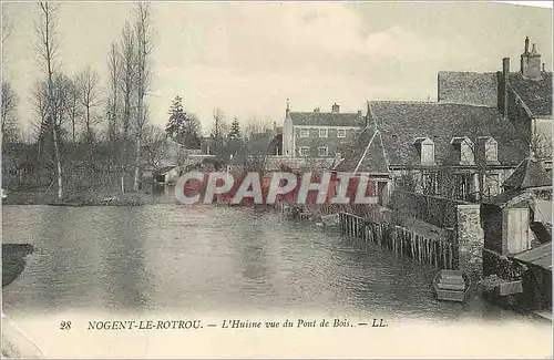 Ansichtskarte AK 28 nogent le rotrou l huisne vue du pont de bois