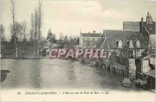 Ansichtskarte AK 28 nogent le rotrou l huisne vue du pont de bois