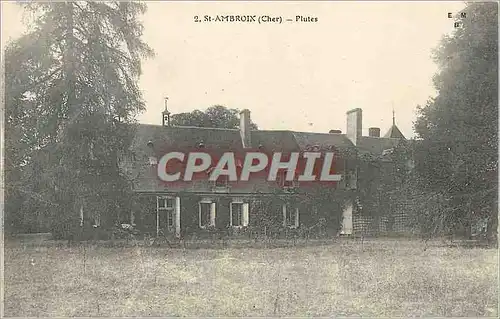 Cartes postales 2 st ambroix (cher) plutes