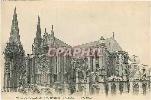 Cartes postales 762 cathedrale de chartres l abside