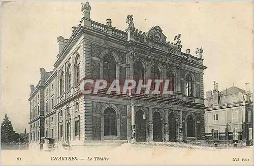 Cartes postales Chartres le theatre