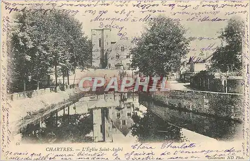 Cartes postales Chartres l eglise saint andre (carte 1900)