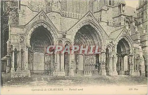 Ansichtskarte AK Cathedrale de chartres portail nord