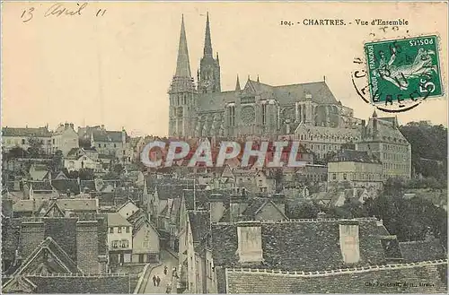 Cartes postales 104 chartres vue d ensemble