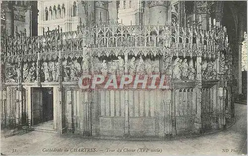 Cartes postales Cathedrale de chartres tour du choeur(xvi siecle)