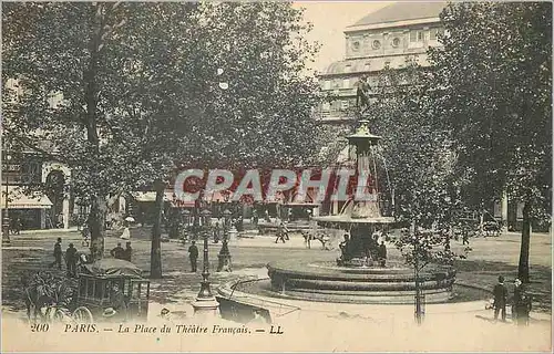 Ansichtskarte AK 200 paris la place du theatre francais