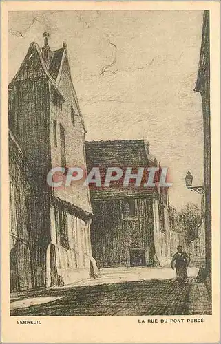 Cartes postales Verneuil la rue du pont perce
