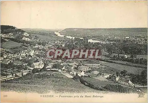 Cartes postales Vernon panorama pris du mont roberge
