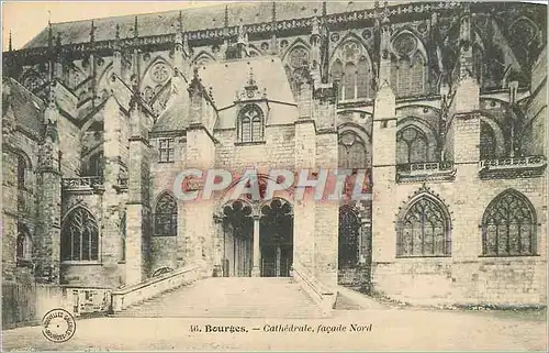 Ansichtskarte AK 46 bourges cathedrale facade nord