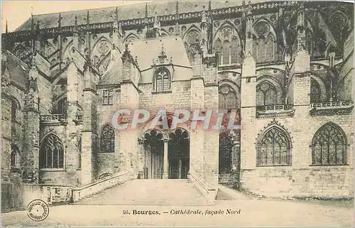 Cartes postales 46 bourges cathedrale facade nord