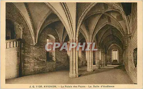Cartes postales J g 1135 avignon le palais des papes la salle d audience