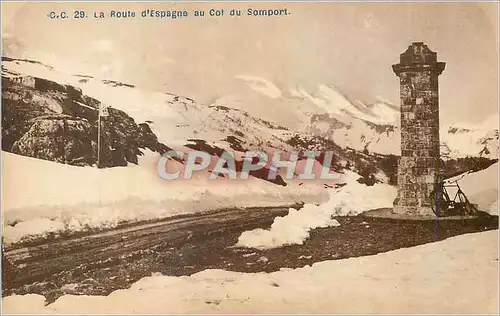 Cartes postales C c 29 la route d espagne au col du somport