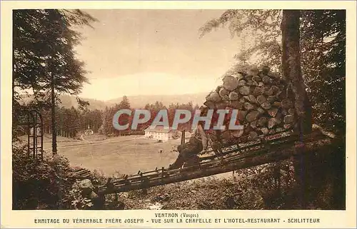 Cartes postales Ventron(vosges) ermitage du venerable frere joseph vue sur la chapelle et l hotel restaurant sch