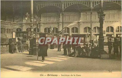REPRO 554 orleans interieur de la gare
