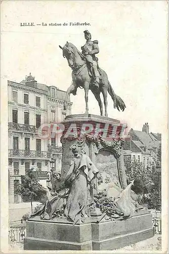 Cartes postales Lille la statue de faidherbe