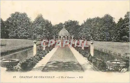 Cartes postales 41 chateau de chantilly l ile d amour