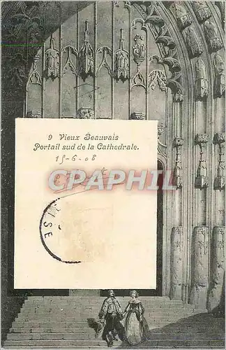 Ansichtskarte AK 9 vieux beauvais portail sud de la cathedrale