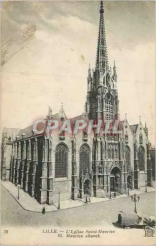 Cartes postales Lille l eglise saint maurice
