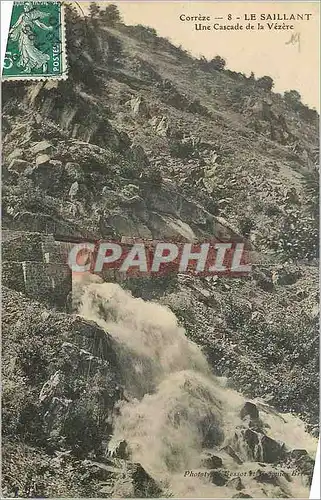 Cartes postales Correze 8 le saillant une cascade de la vezere