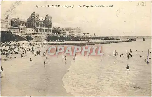 Cartes postales 75 royan(cote d argent) la plage de foncillon