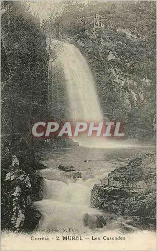 Cartes postales Correze 2 murel les cascade