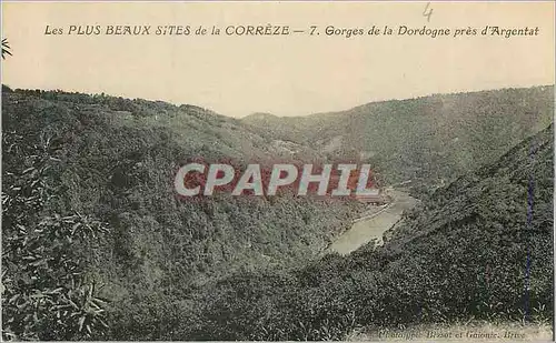 Cartes postales Les plus beaux sites de la correze 7 gorges de la dordogne pres d argentat
