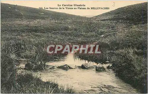 Cartes postales La correze illustree 144 les sources de la vienne au plateau de millevaches