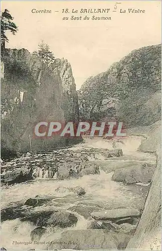 Ansichtskarte AK Correze 18 le saillant la vezere au saut du saumon