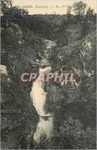 Cartes postales 36 gimel(correze) la 1er chute