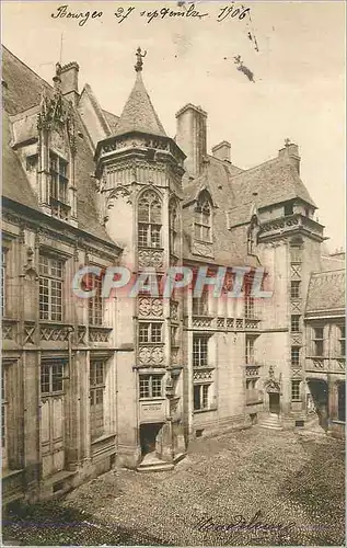 Cartes postales 56 bourges cour du palais jacques coeur