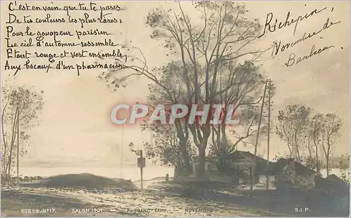 Cartes postales N17 salon 1910 franc novembre Lamy