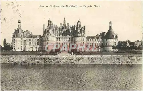 Ansichtskarte AK 500 chateau du chambord facade nord